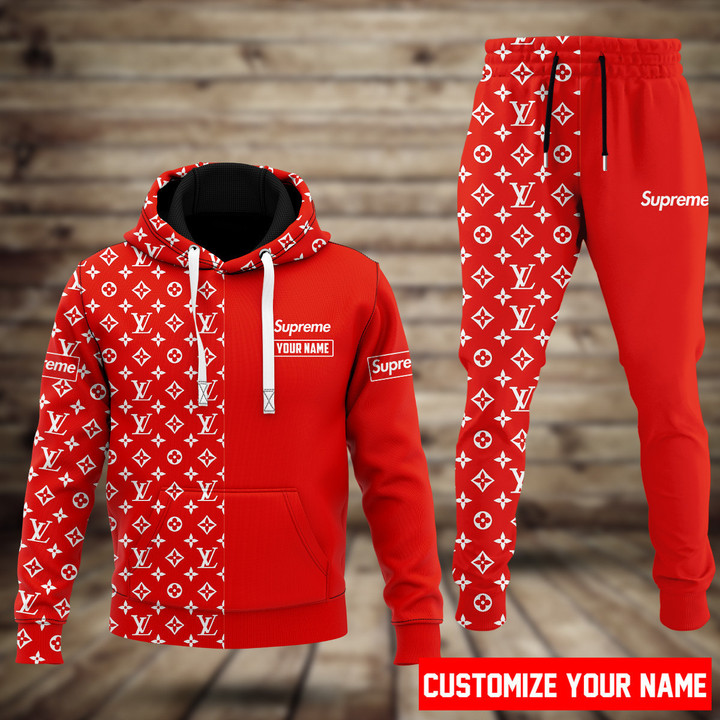 jni0ghyD T090822 70xxxLouis Vuitton Supreme Personalized Luxury Hoodie Jogger Pants 150