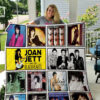 joan jett quilt blanket for fans home decor gift