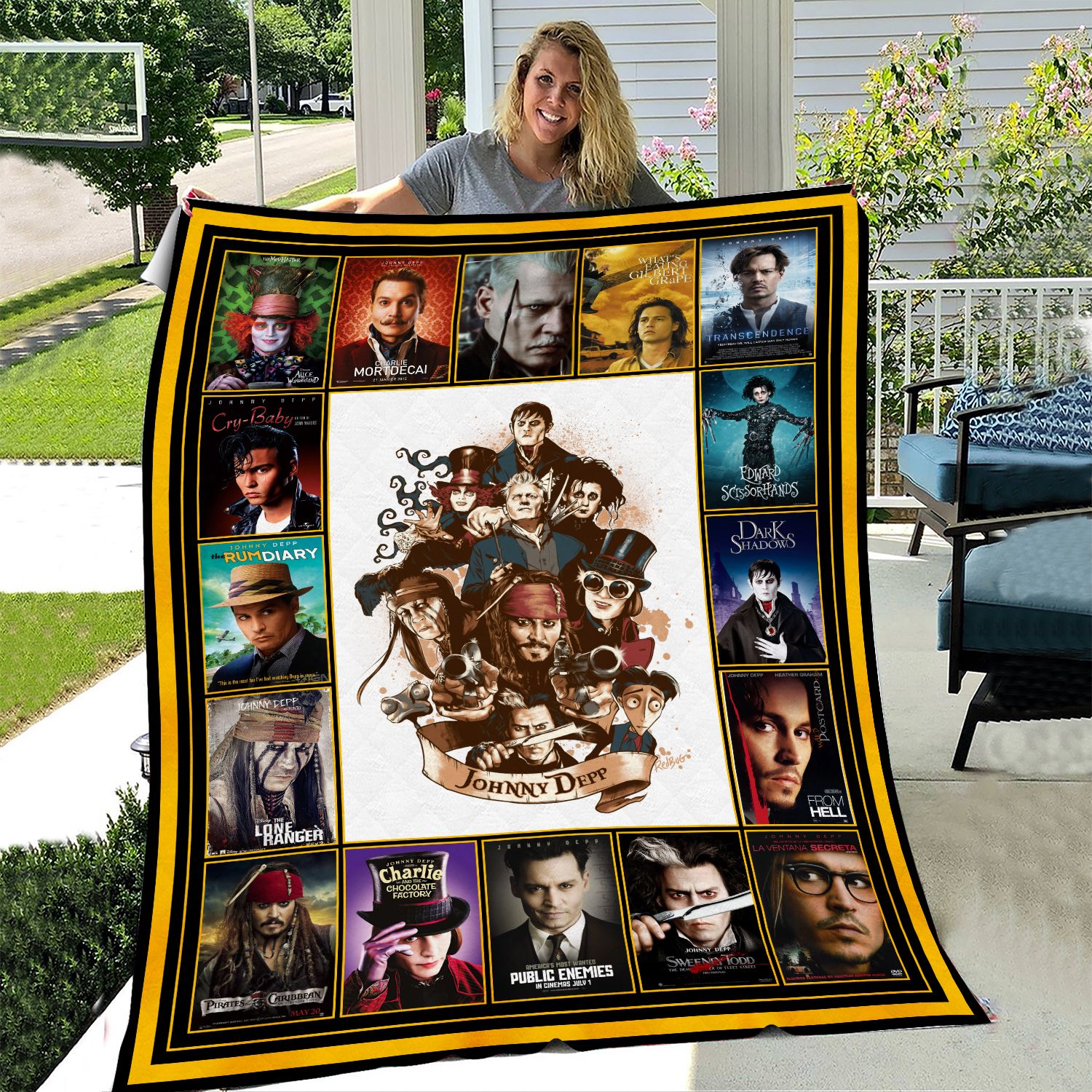 johnny depp blanket 98r6d