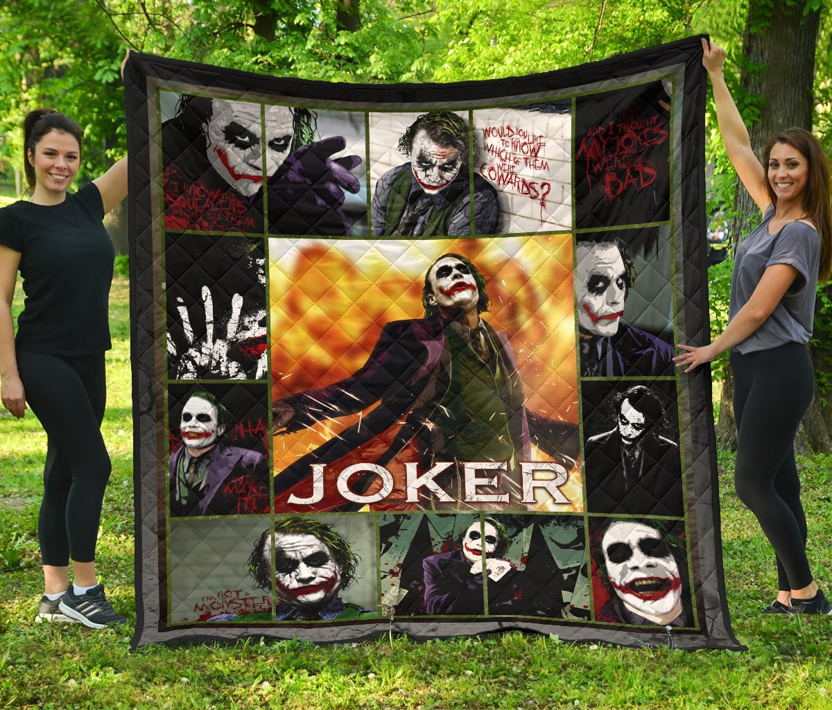 joker quote premium quilt blanket movie home decor custom for fans pgcw0