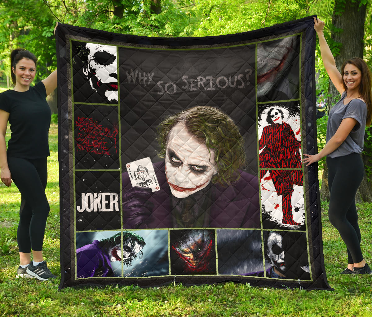 joker quote premium quilt blanket movie home decor custom for fans x5fiy