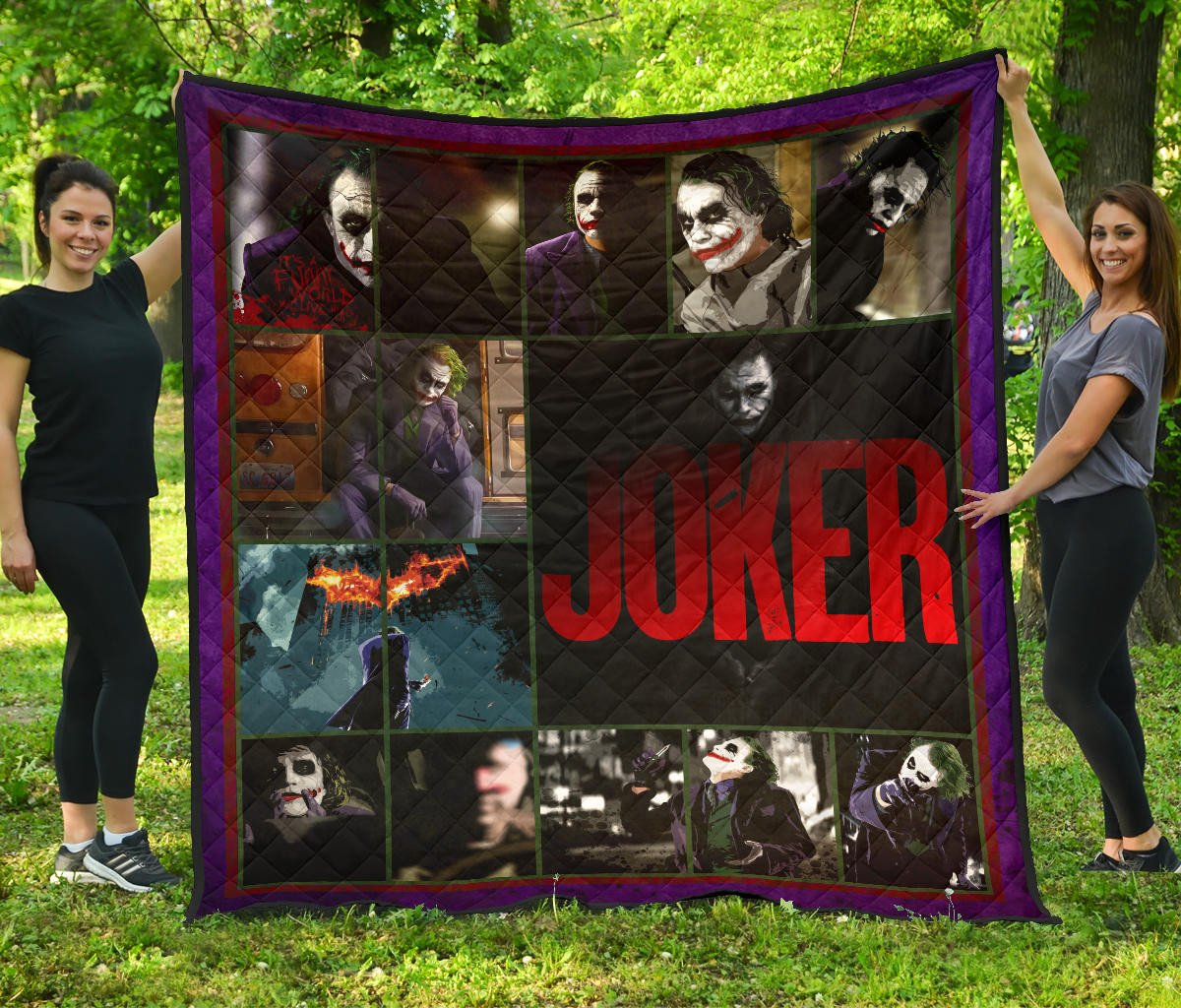 joker the clown premium quilt blanket movie home decor custom for fans mg4k1