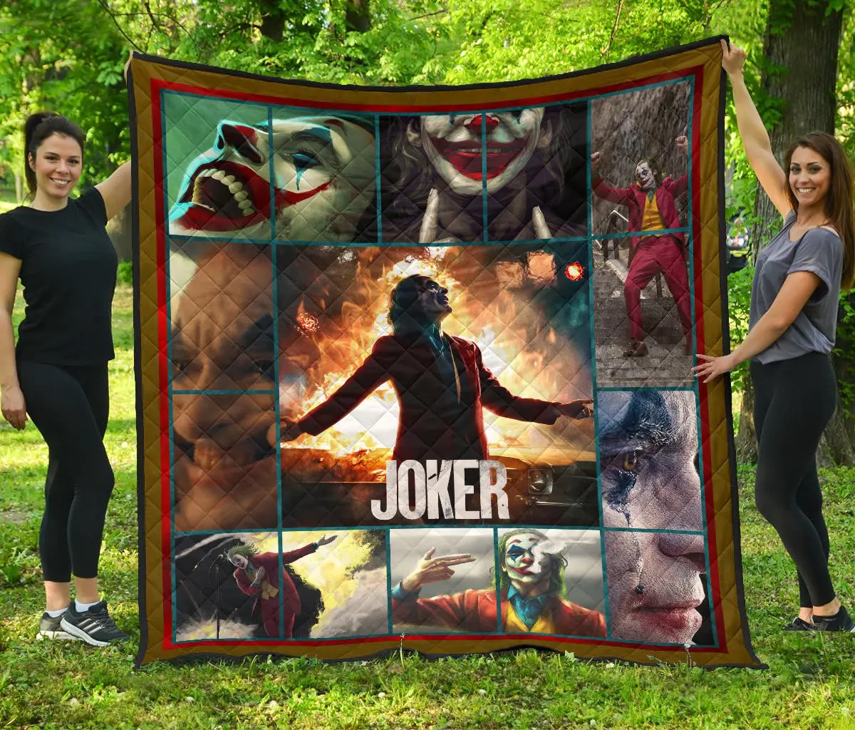joker the clown premium quilt blanket movie home decor custom for fans yechl