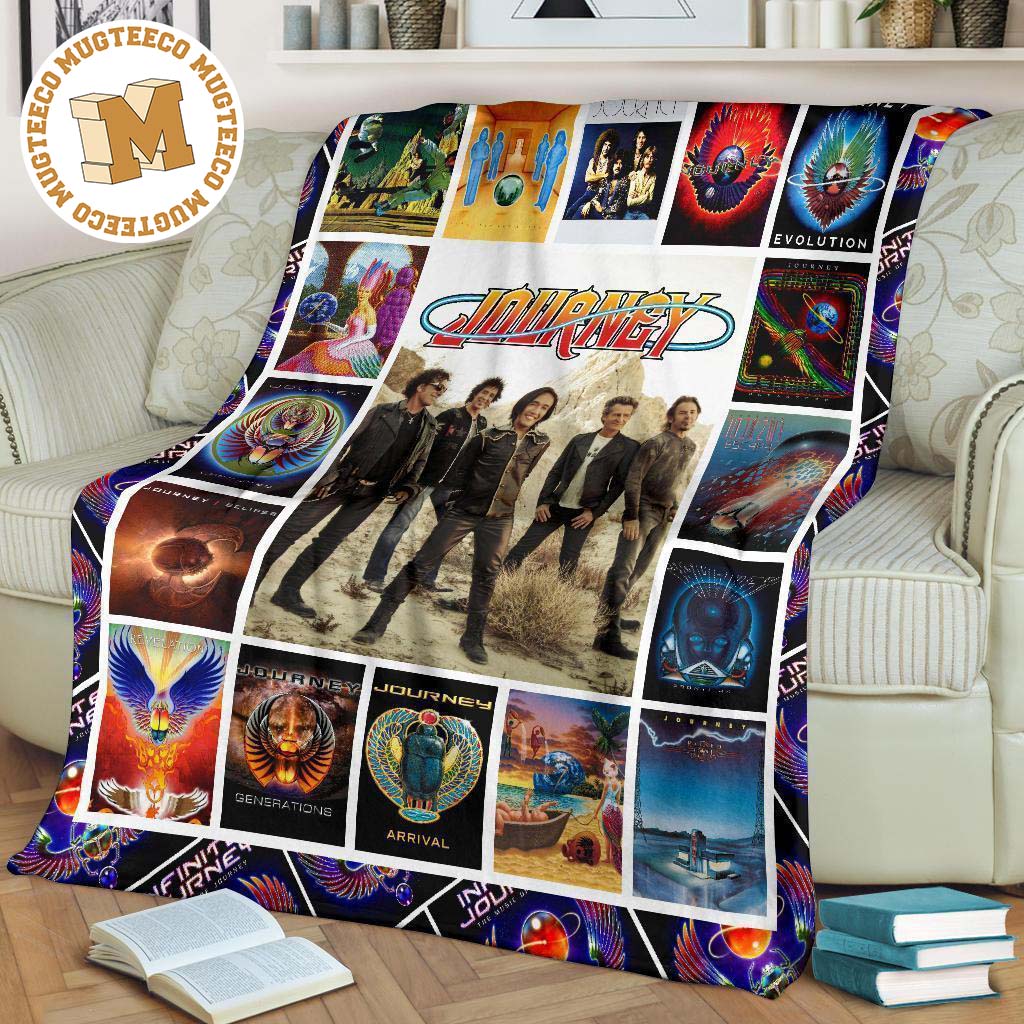 journey band fleece blanket for music fan gift xkubz