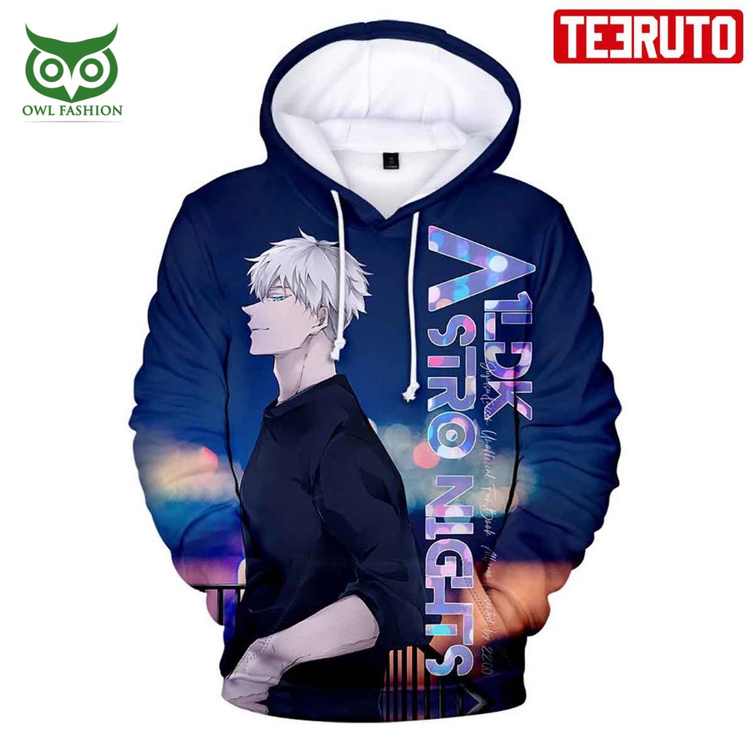 jujutsu kaisen anime astro nights hd 3d aop hoodie 1 5QNHi