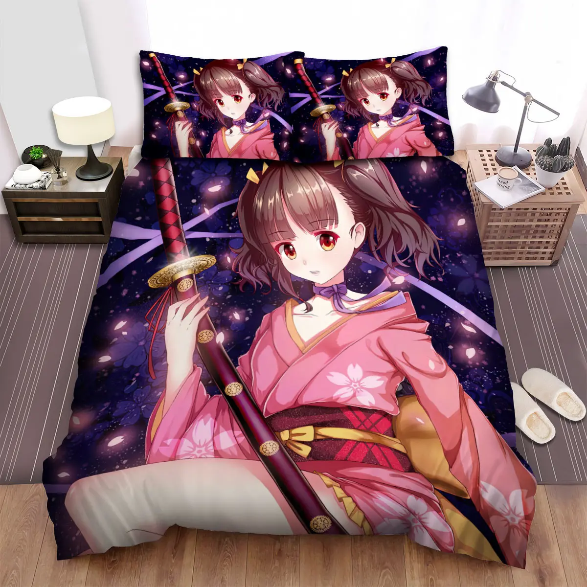 kabaneri of the iron fortress mumei with katana sword bed sheets spread duvet cover bedding sets s49uv
