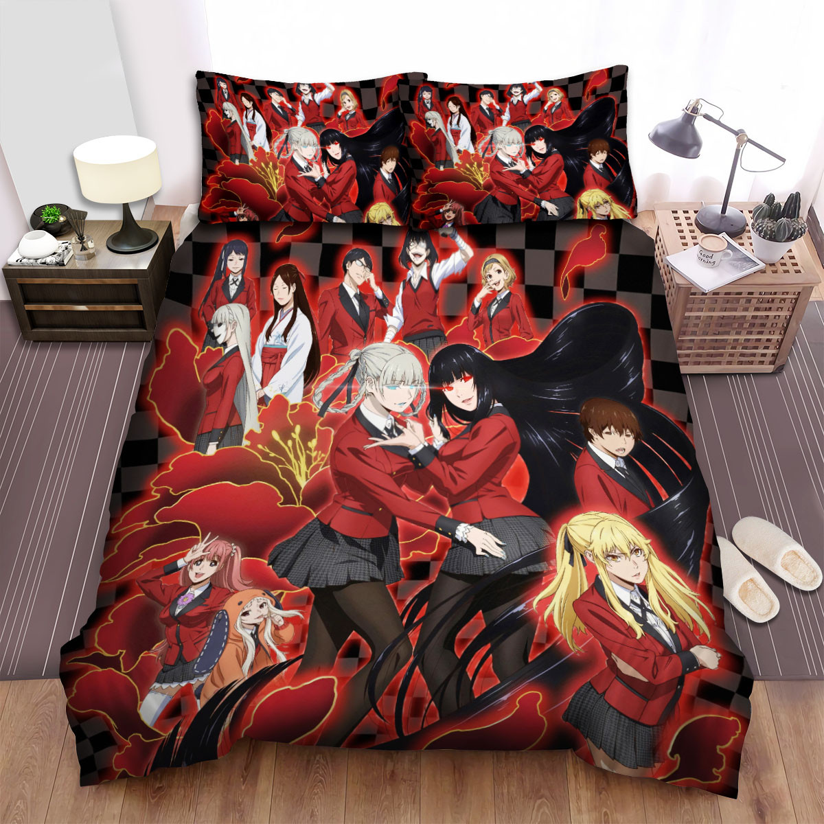 kakegurui characters duvet cover bedroom sets comfortable bedding sets 0vrhe