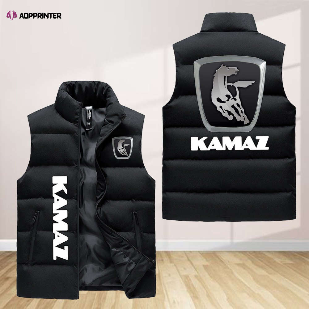 kamaz sleeveless puffer jacket custom for fans spj0772