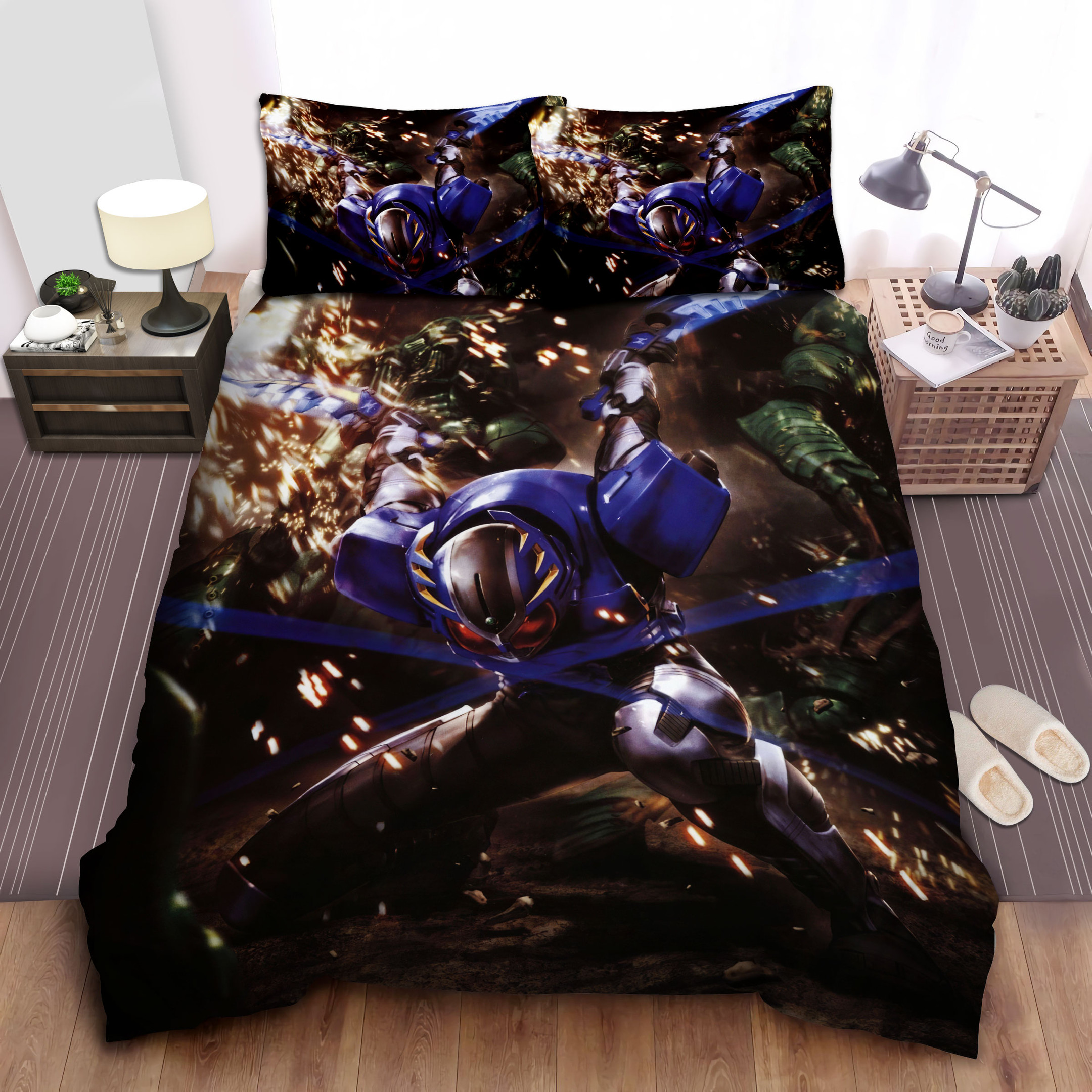 kamen rider gatack artwork duvet cover bedroom sets comfortable bedding sets gplav