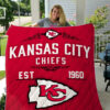 kansas city chiefs 3d customized quilt blanket 1