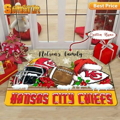 kansas city chiefs christmas spirit personalized doormat 400x400 1