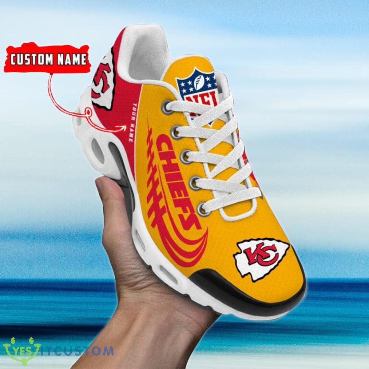 kansas city chiefs custom name air cushion sports shoes