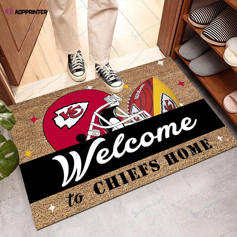 kansas city chiefs doormat gift for home decor