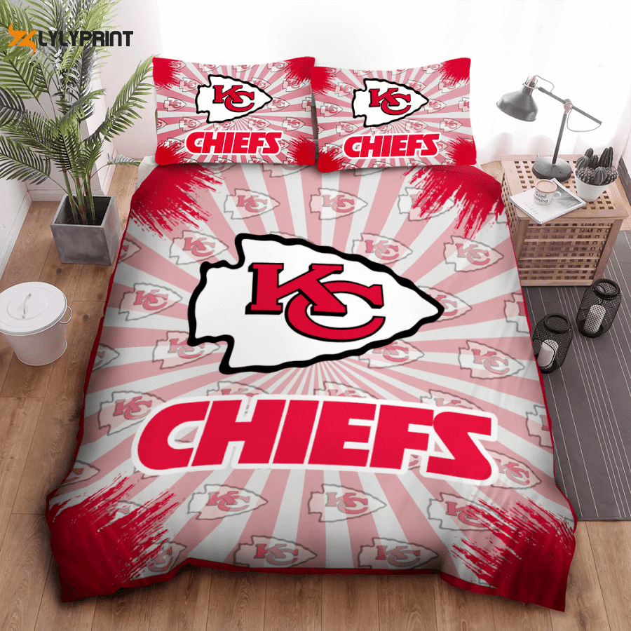 kansas city chiefs duvet cover bedding set bd363