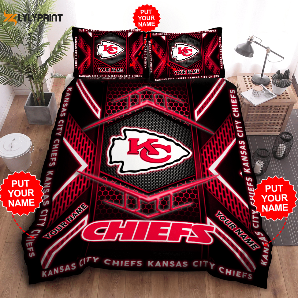 kansas city chiefs duvet cover bedding set bd368