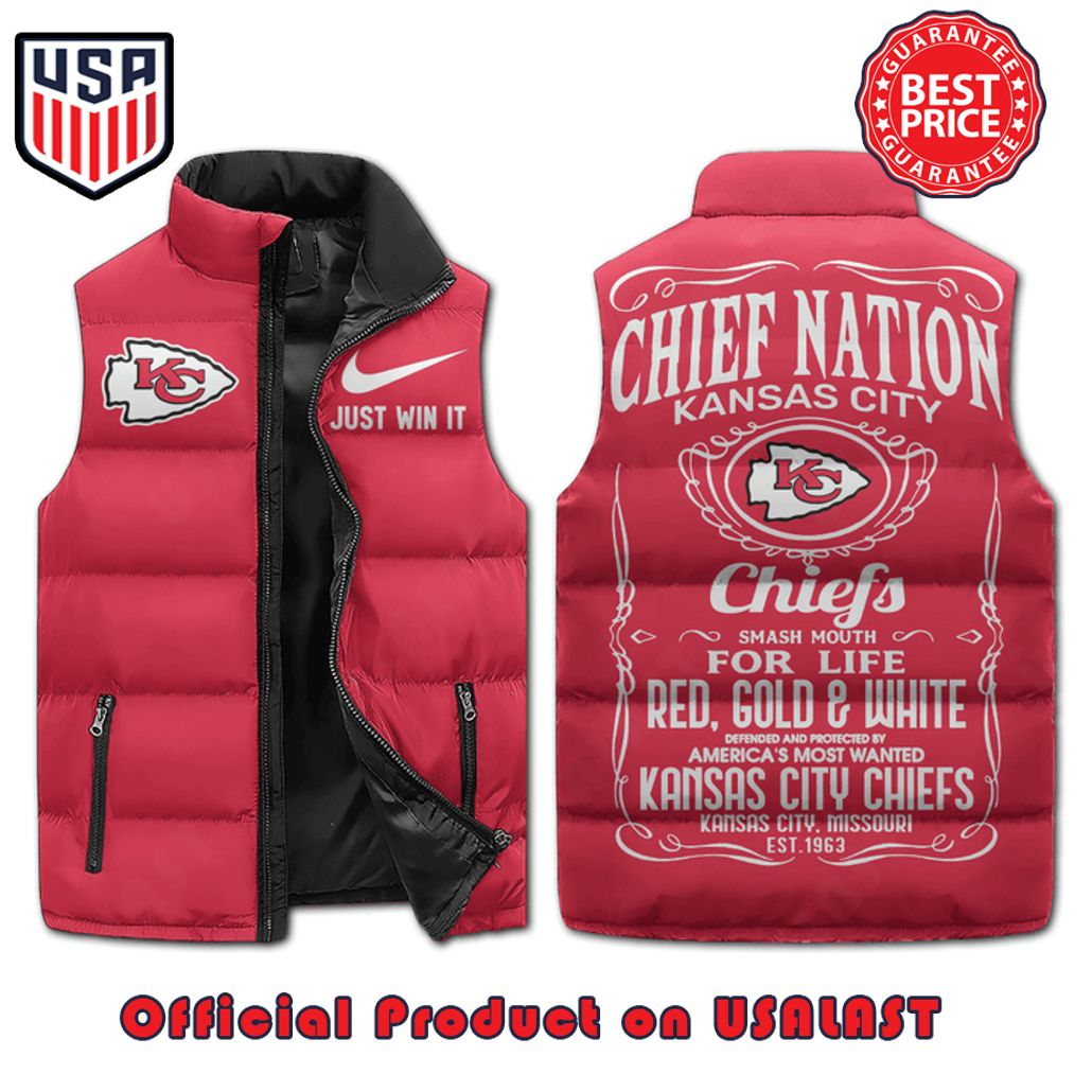 kansas city chiefs just win it nike puffer sleeveless jacket 1 PFNFc