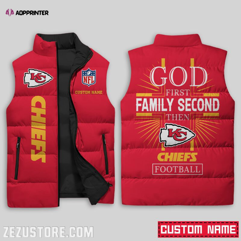 kansas city chiefs nfl sleeveless puffer jacket custom for fans gifts 26