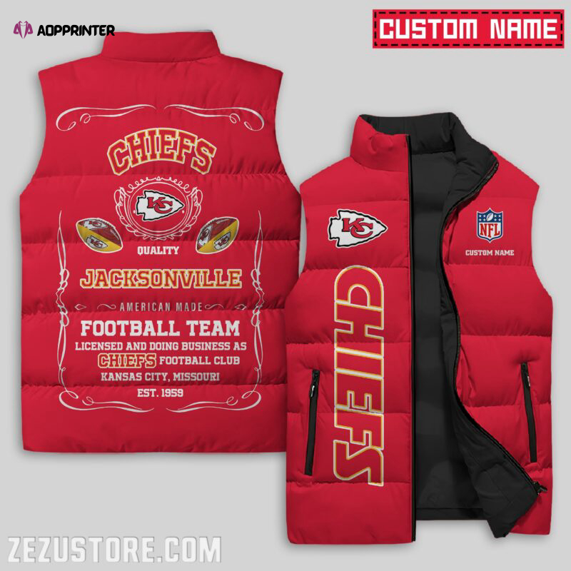 kansas city chiefs nfl sleeveless puffer jacket custom for fans gifts 9