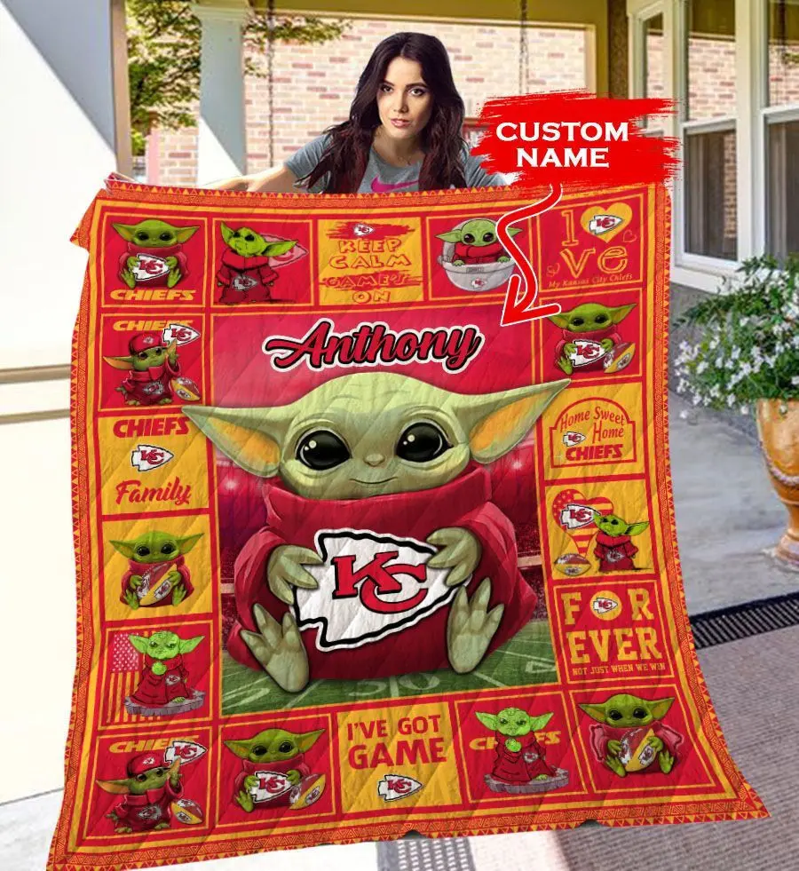 kansas city chiefs personalized premium quilt bg18 1tpug