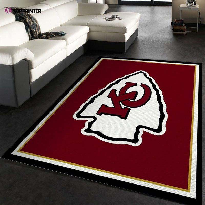 kansas city chiefs rug living room floor decor fan gifts 104