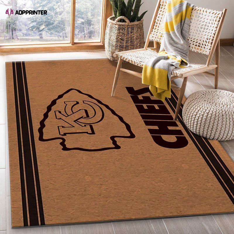 kansas city chiefs rug living room floor decor fan gifts 112