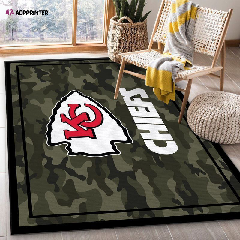 kansas city chiefs rug living room floor decor fan gifts 84