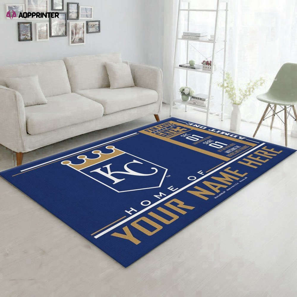 kansas city royals rug living room floor decor fan gifts