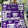 kansas state wildcats quilt blanket for fans home decor gift 1