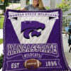 kansas state wildcats quilt blanket for fans home decor gift 2c