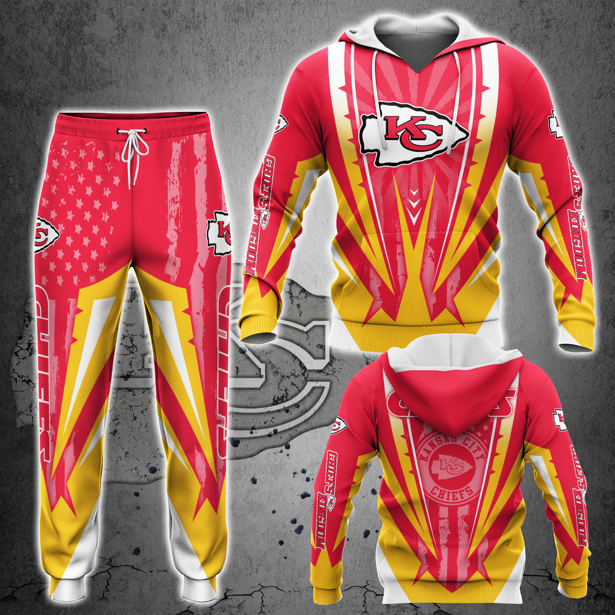 kansas city chiefs nfl hoodie and jogger for sports enthusiasts na25472 xcm3j4rhlf