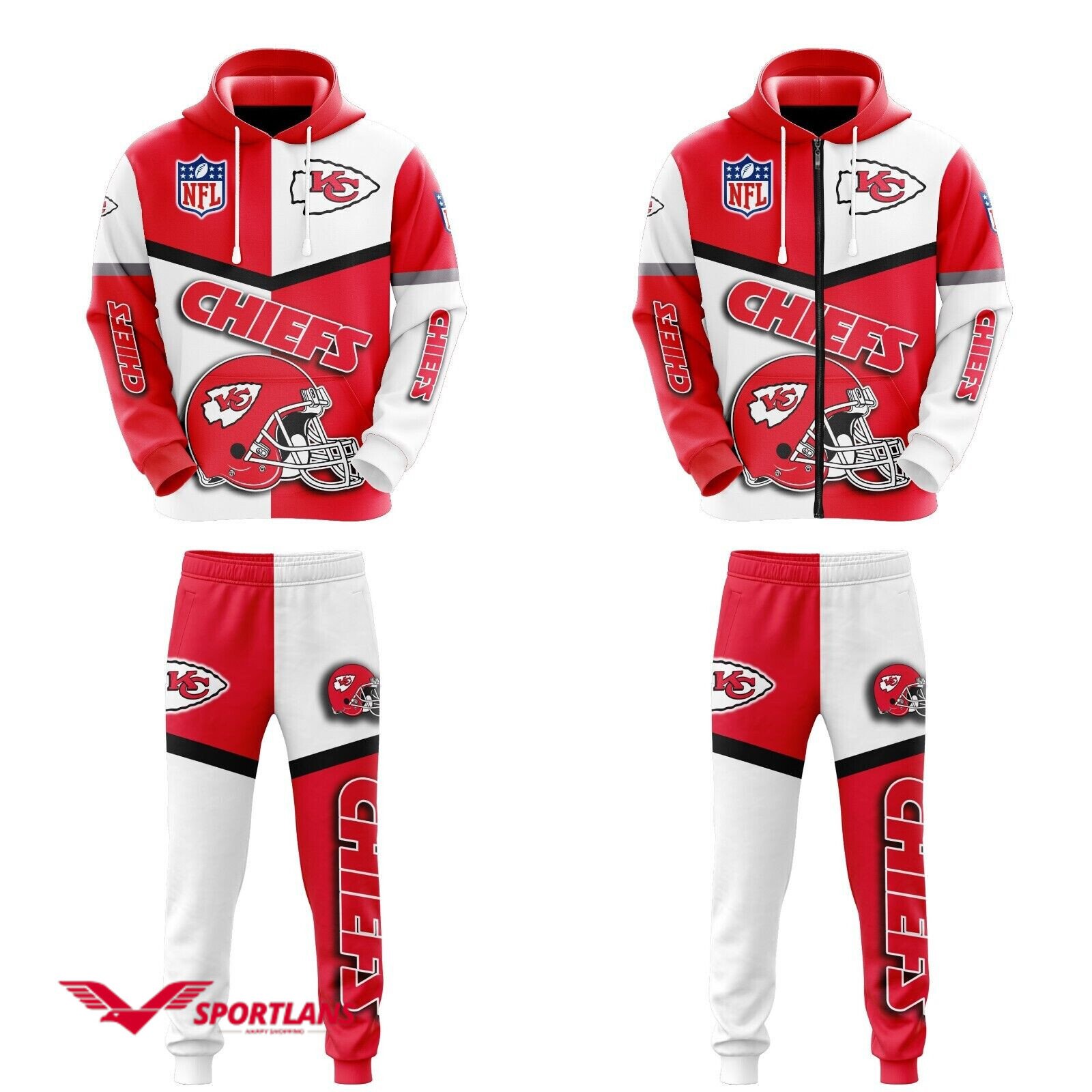kansas city chiefs nfl personalized combo hoodie2C zip hoodie and joggers for nfl fans tmhj22011016 upeambd8xb