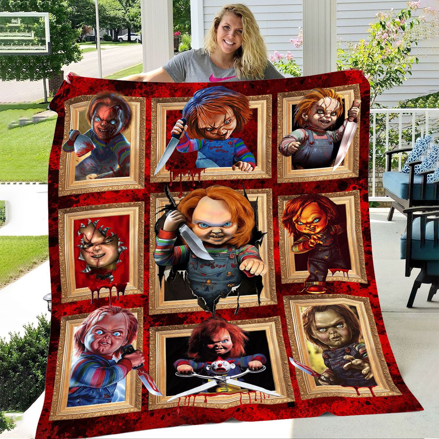 kaopey horror movie chucky blanket for all season vea7b