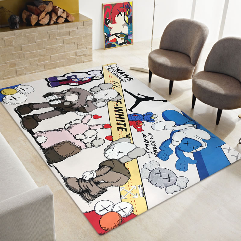 kaws offwhite supreme air jordan shoes living room rug 1627464907496 1627464907497