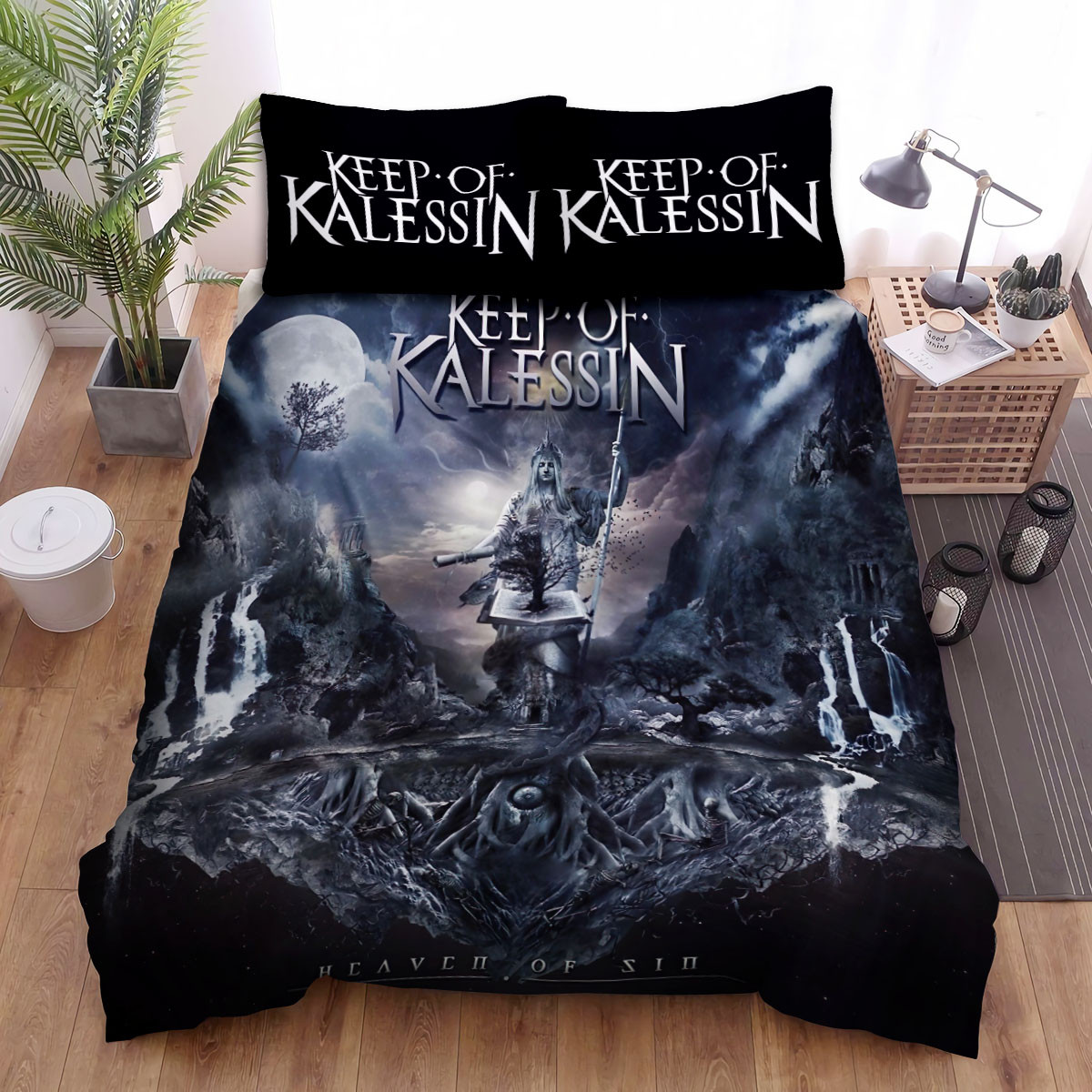 keep of kalessin music band heaven of sin album cover bed sheets spread comforter duvet cover bedding sets nybnw