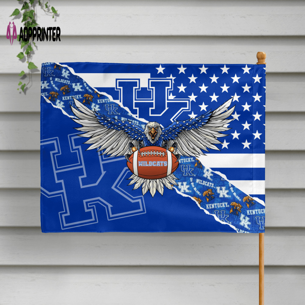 kentucky wildcats american landscape house flag