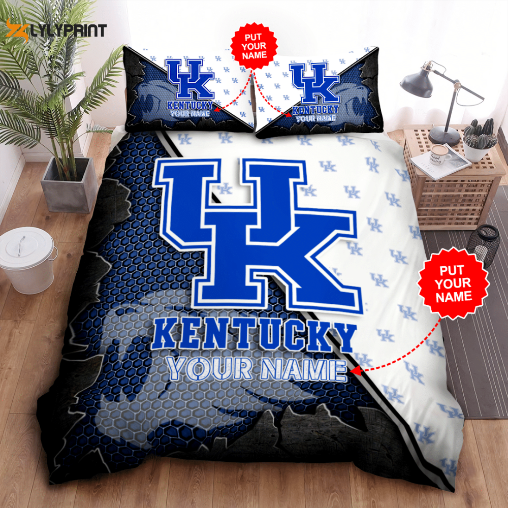 kentucky wildcats duvet cover bedding set bd383