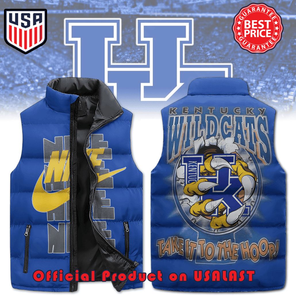 kentucky wildcats take it to the hoop nike puffer sleeveless jacket 1 VwAPo