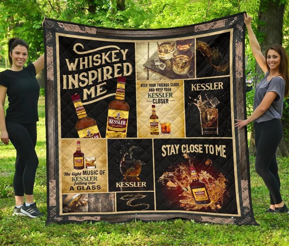 kessler quilt blanket whiskey inspire me gift idea b95oq