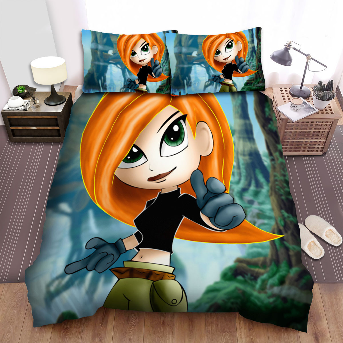 kim possible kid illustration duvet cover bedroom sets comfortable bedding sets zbjqt