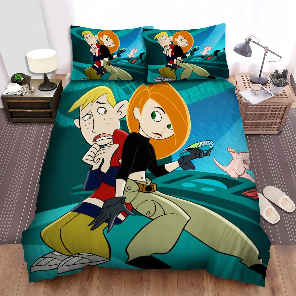 kim possible with ron and rufus duvet cover bedroom sets comfortable bedding sets kfbt8