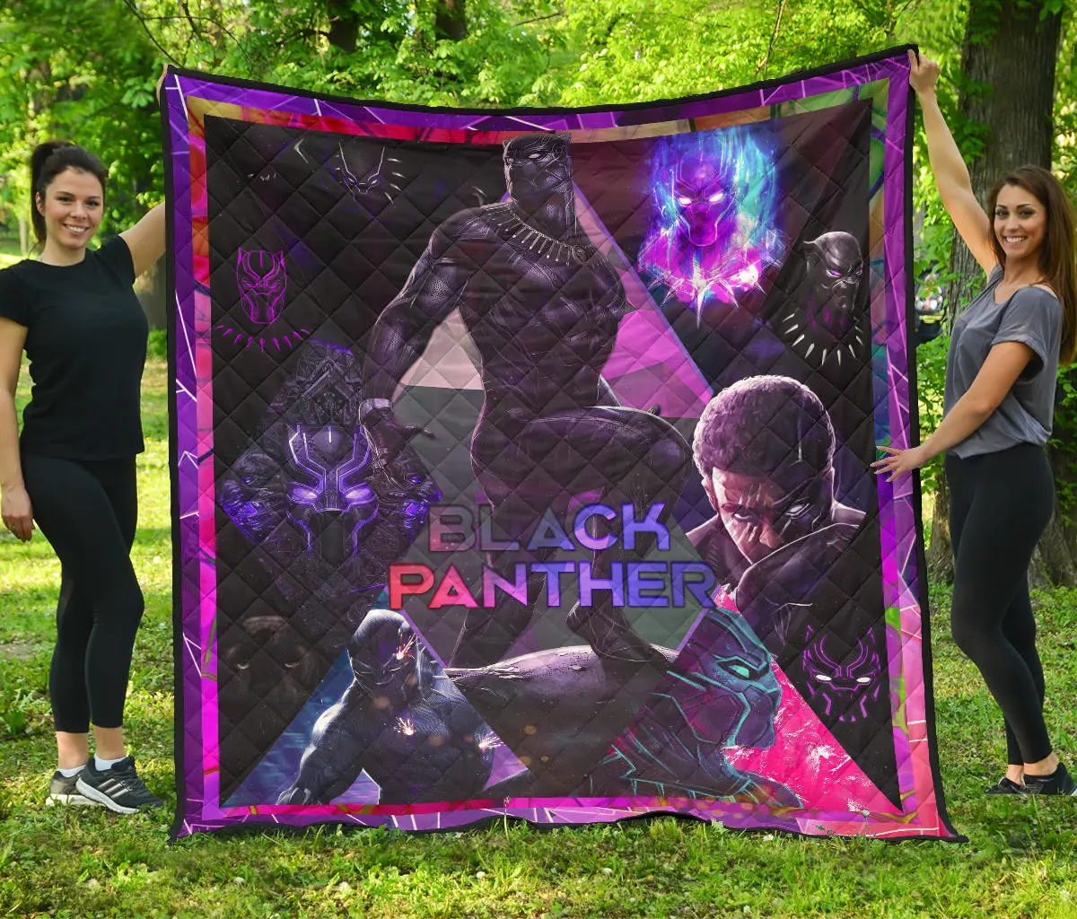 king tchalla black panther premium quilt blanket movie home decor custom for fans emt0f