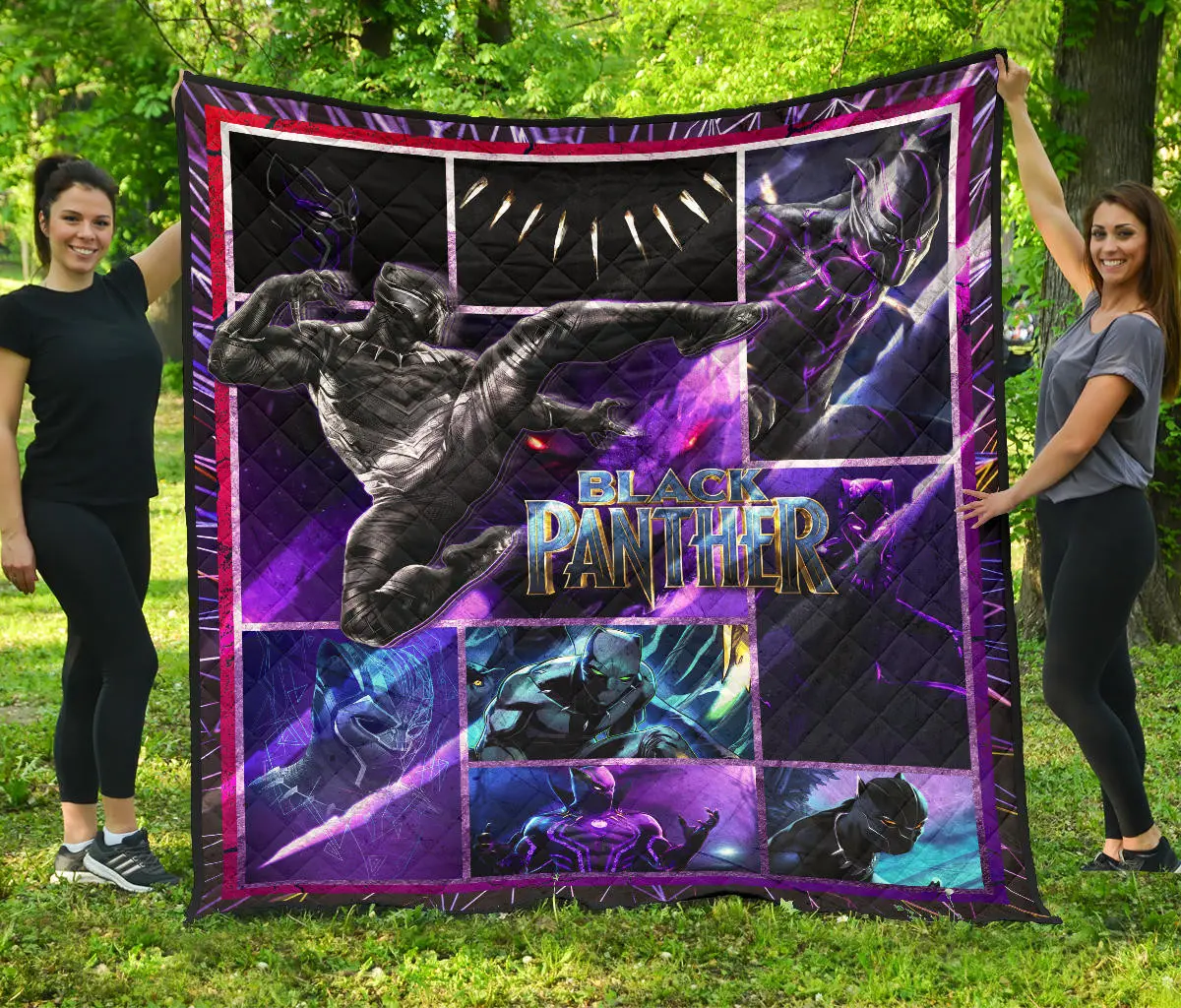 king tchalla black panther premium quilt blanket movie home decor custom for fans g3pjd