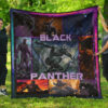 king tchalla black panther premium quilt blanket movie home decor custom for fans kcosz