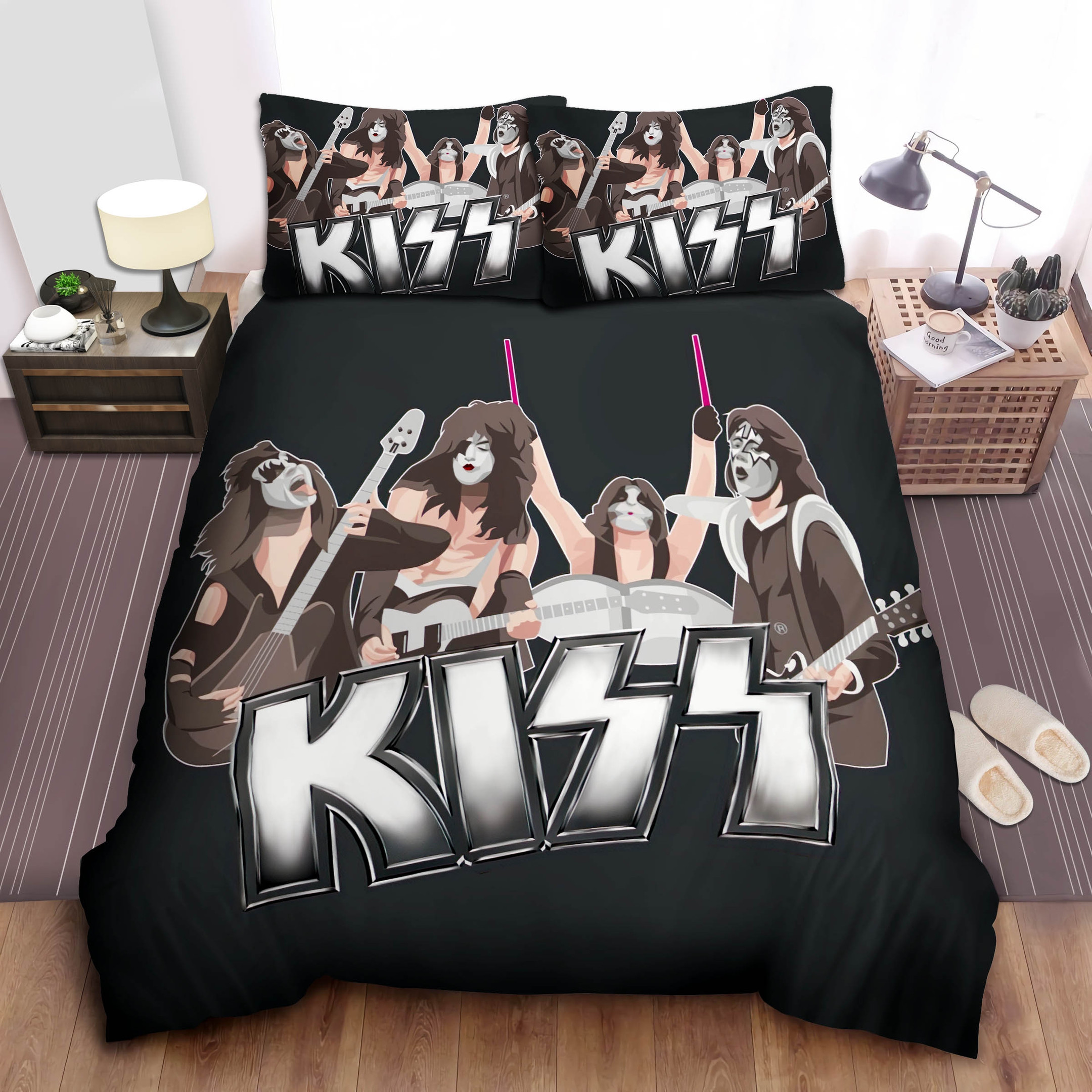 kiss stickers duvet cover bedroom sets comfortable bedding sets gro26