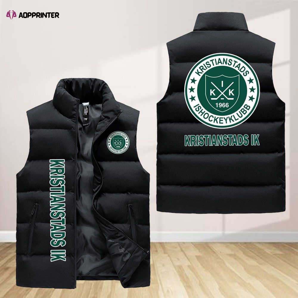 kristianstads ik sleeveless puffer jacket custom for fans gifts