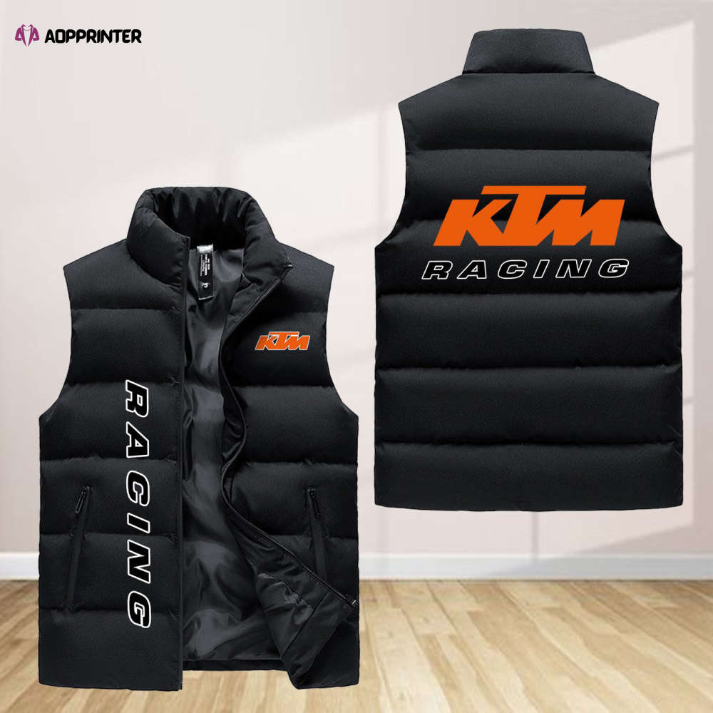 ktm sleeveless puffer jacket custom for fans spj0119