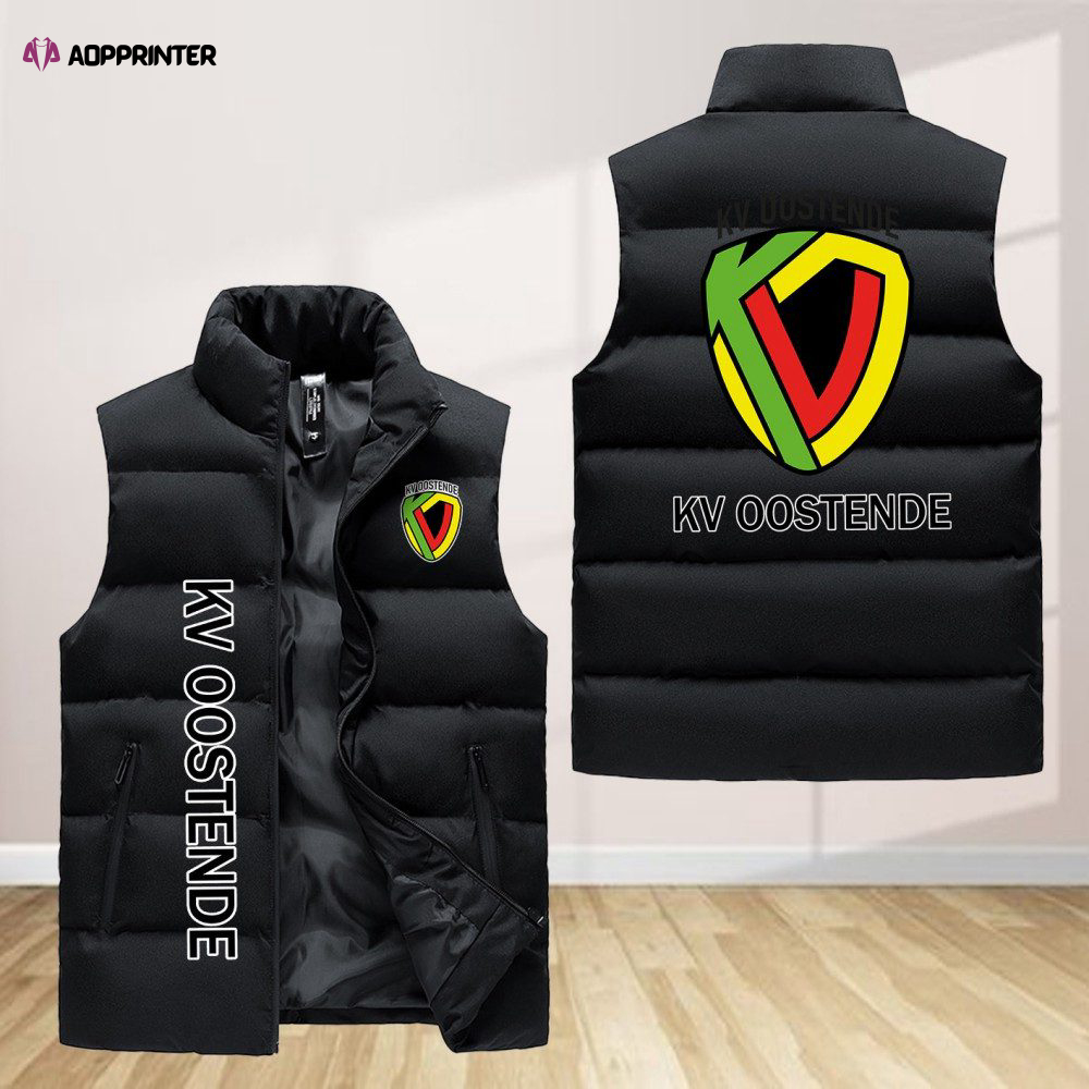 kv oostende sleeveless puffer jacket custom for fans gifts