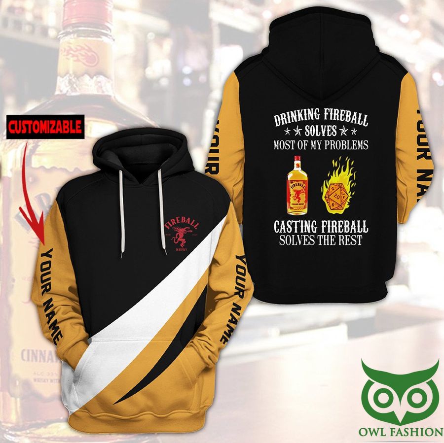 lAle8f6l 23 Personalized Fireball Whiskey Brand Hoodie