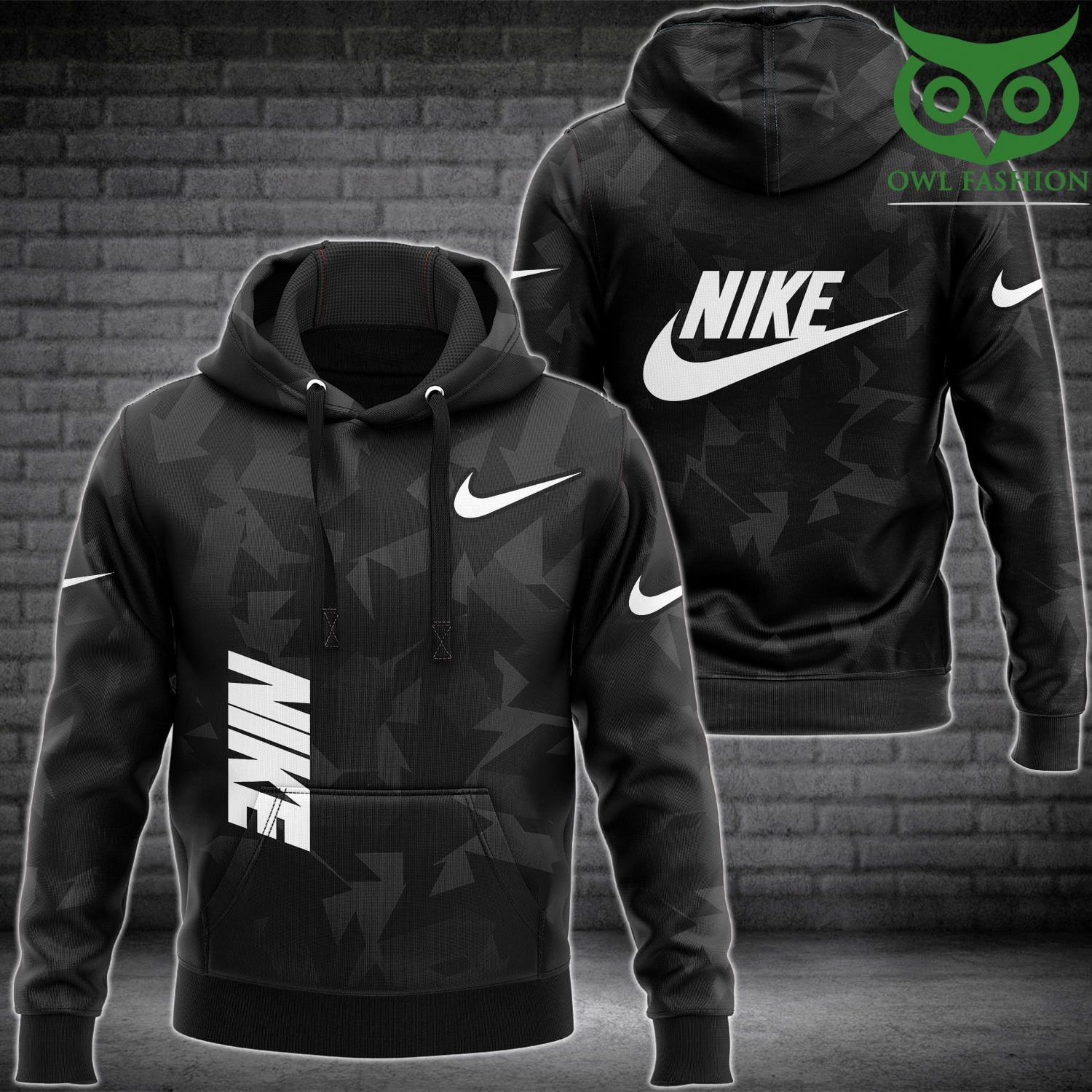 lUb1haIP 9 Nike black hidden bermuda bomber jacket hoodie and pants combo