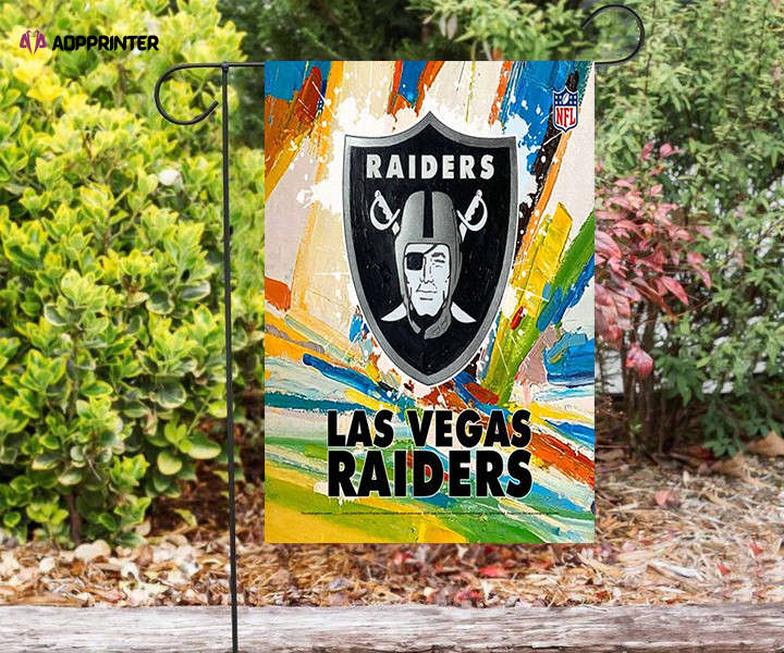 las vegas raiders art colorful double sided printing garden flag home decor gifts 1